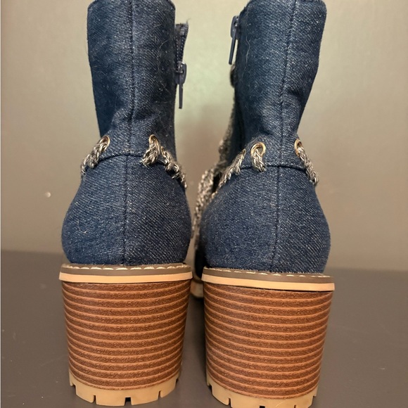 Women’s COMFORT BRAND Stylish Denim Ankle Boots SZ-10 - Picture 8 of 10